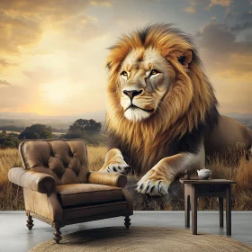 Lion and Armchair