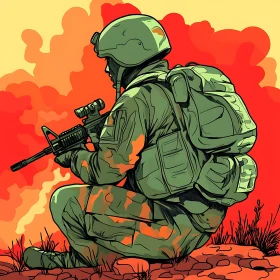 Armed Forces Sentinel Illustration