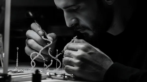 Artisan's Precision in Diamond Jewelry Making