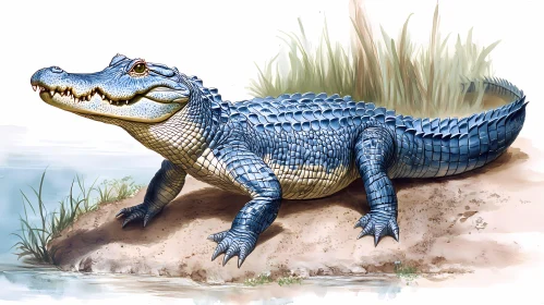 Alligator Art Near Water