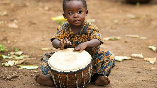 Young Drummer Portrait, World Music