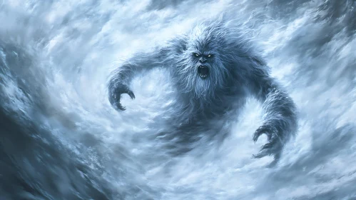 Abominable Snowman in Blizzard Artwork