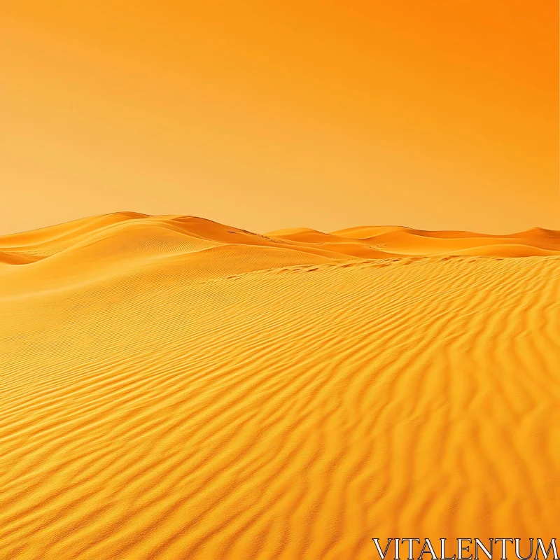 Endless Sandscape: A Desert Dream AI Image