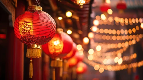 Illuminated Chinese Lanterns