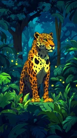 Leopard amid Jungle Magic