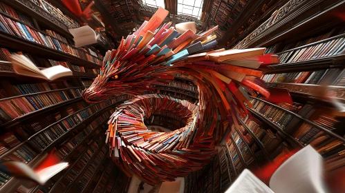 Dragon of Knowledge in Book Realm