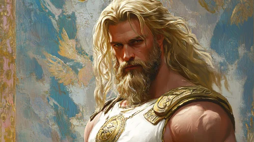 Warrior with Blond Hair and Beard