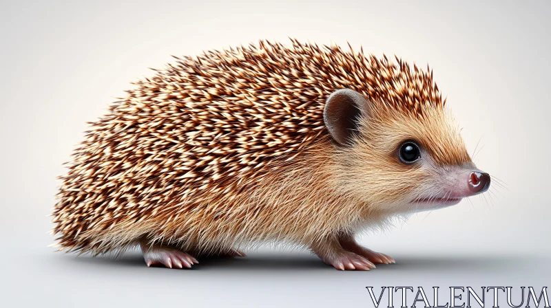 AI ART Hedgehog with Intricate Spines