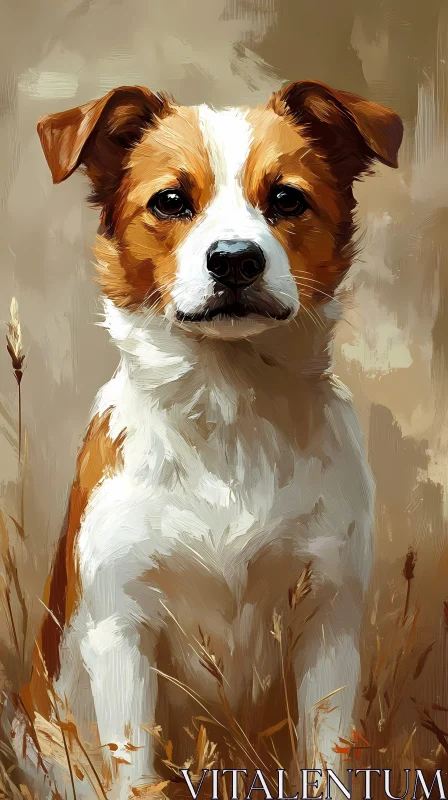 AI ART Canine in Brushstroke