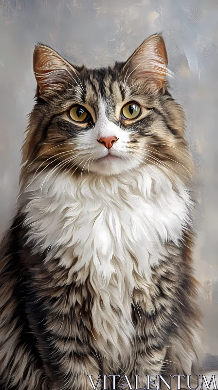 AI ART Regal Feline Image