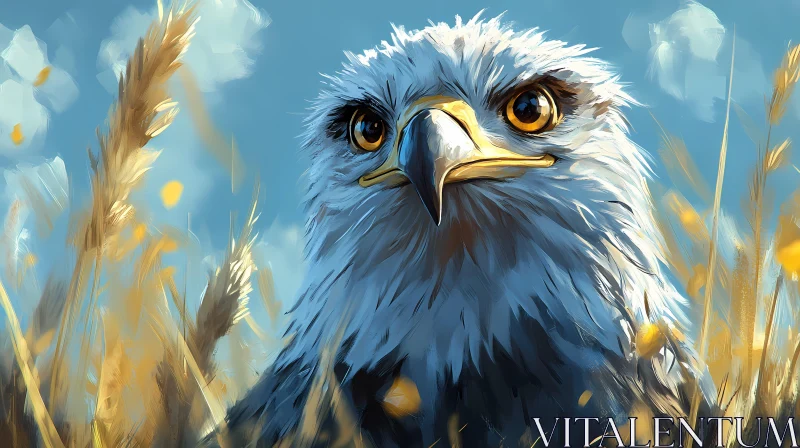 AI ART Eagle Portrait in Nature