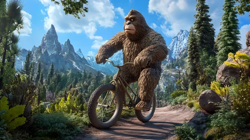 Sasquatch on Two Wheels: A Forest Ride