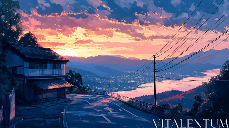 Sunset Over the City