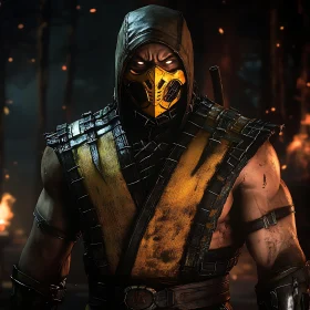 Warrior of Shadows: A Scorpion Portrait