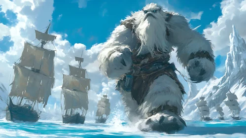 Colossal Creature by the Sea