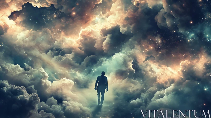 Celestial Journey Through the Starry Clouds