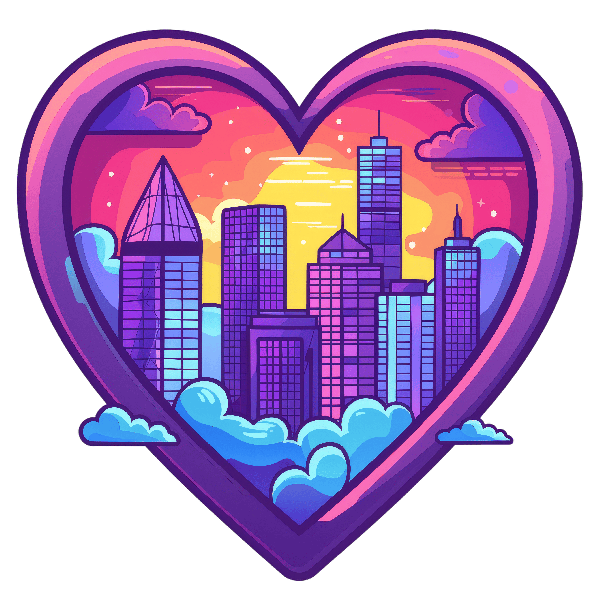 Skyline Love Tee Art