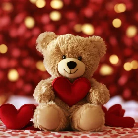 Teddy Bear Holding Heart