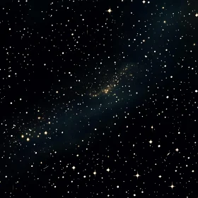 Celestial Starfield with Golden River