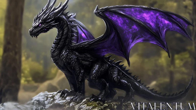 Fantasy Dragon Illustration AI Image