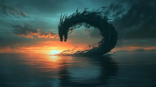 Dragon's Ascent from the Sea
