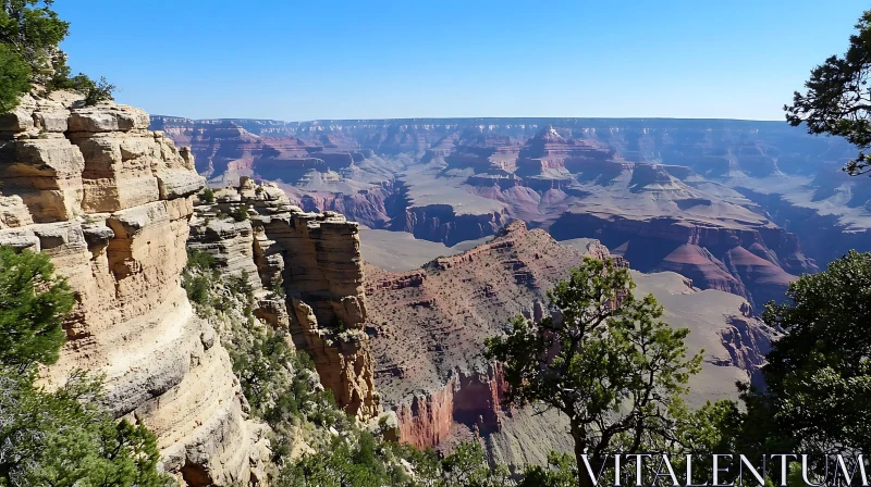 AI ART Grand Canyon Scenic View