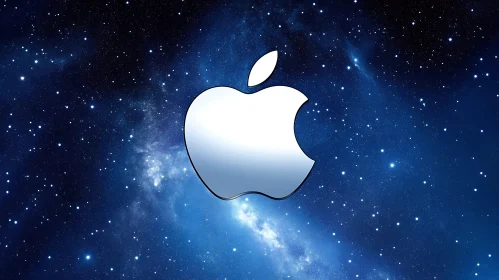 Apple Logo in Space