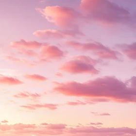 Tranquil Pastel Cloudscape at Sunset