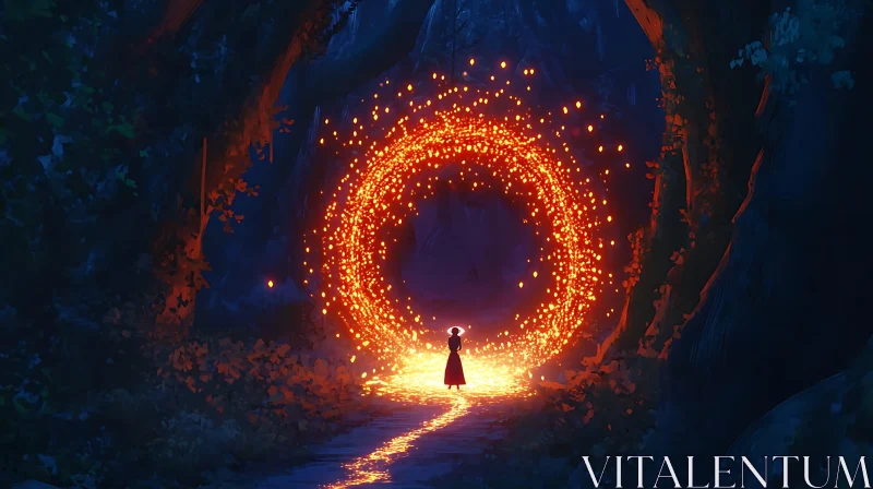 Mystical Portal in the Woods