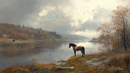 Autumn Serenity by the River