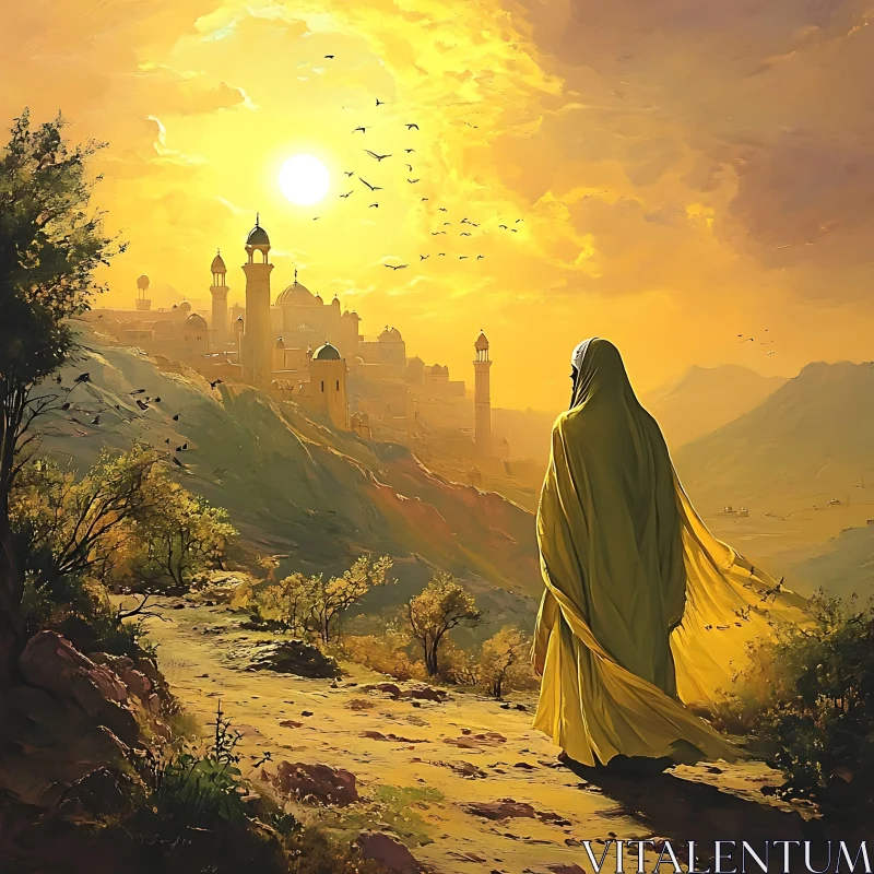 Sunset Over Ancient City