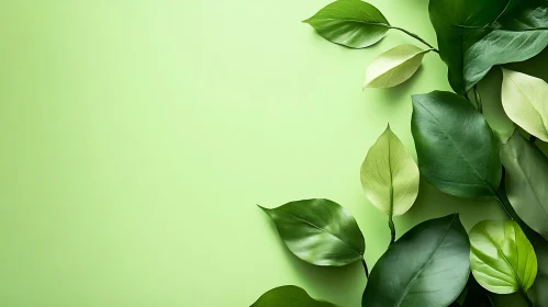 Botanical Green Leaf Arrangement