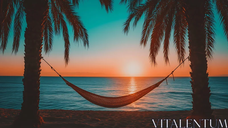 Beach Hammock at Sunset
