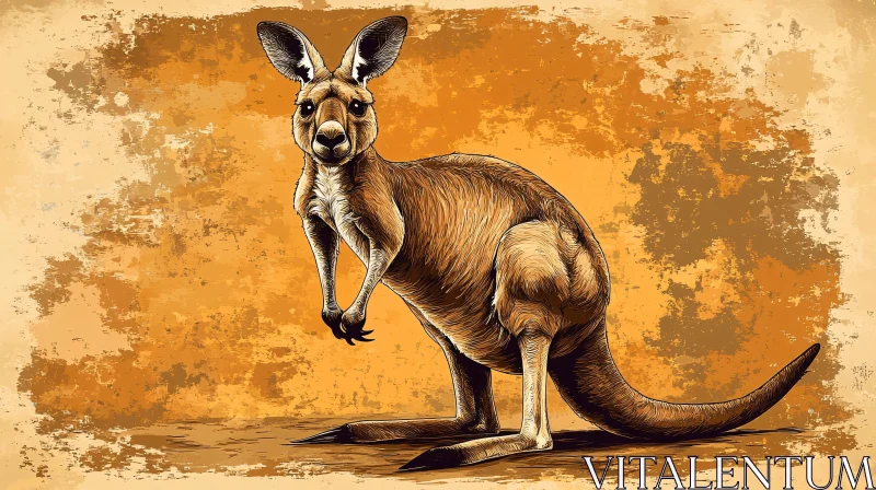 Artistic portrayal of Kangaroo