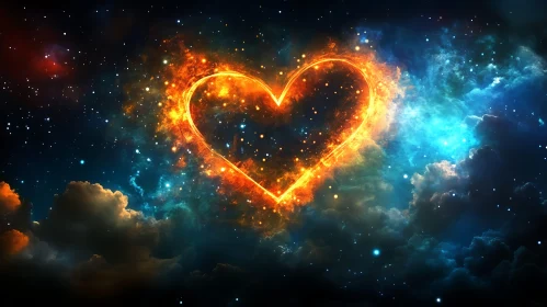 Burning Heart in the Cosmos