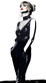 Sophisticated Portrait of Taylor Swift