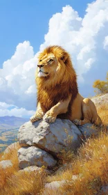 Regal Lion in Natural Habitat