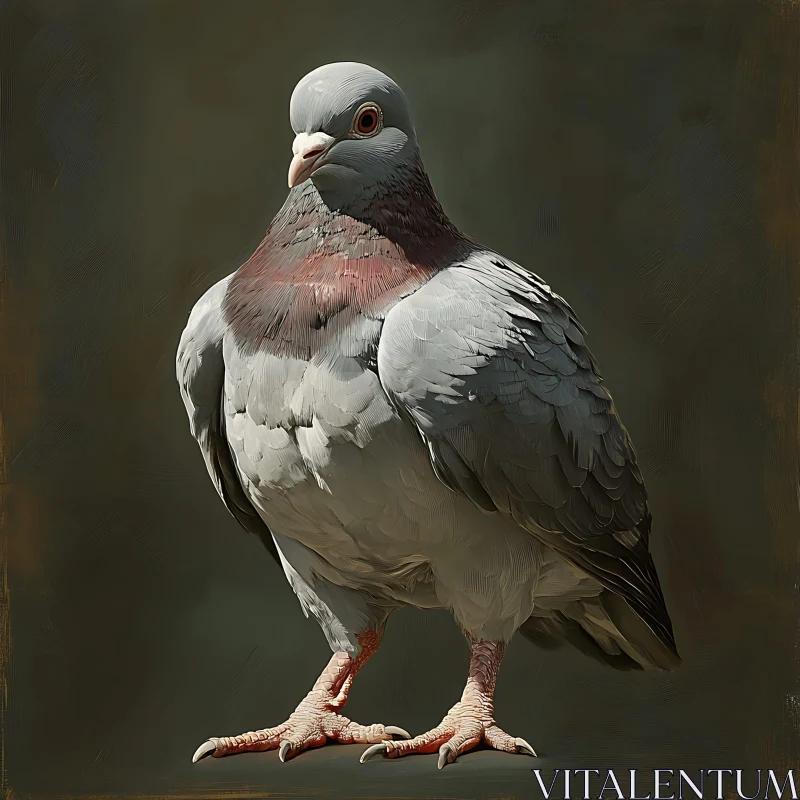 Grey Plumage Pigeon: A Study in Light