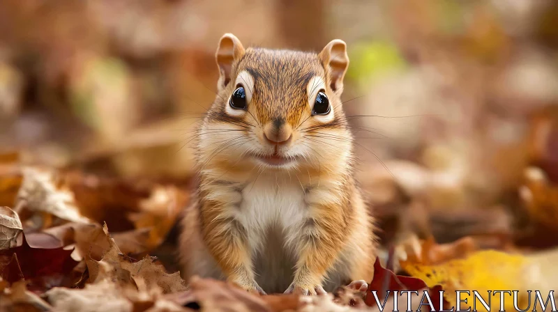 Squirrel in Autumn Foliage
