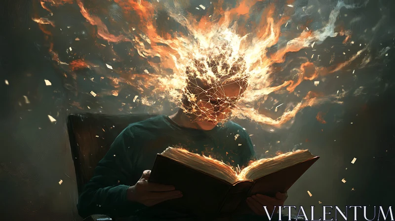 Burning Mind: Reading Book