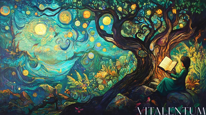 Artistic Reading in Nature Painting