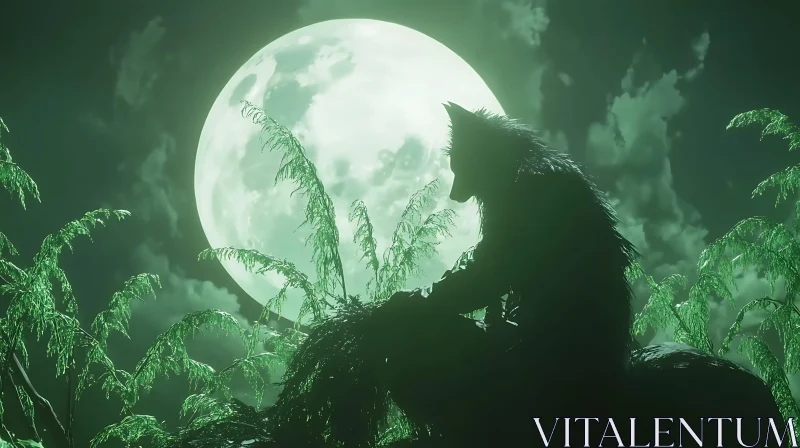 Lunar Werewolf Contemplation