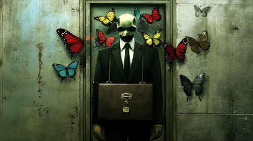 Butterfly Effect: Skull in Suit