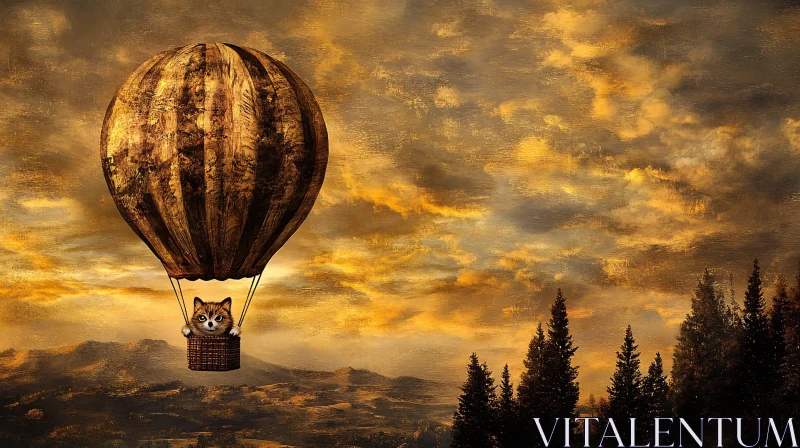 Air Balloon Cat Adventure