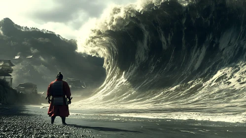 Warrior Facing the Tsunami