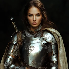 Woman Knight with Sword