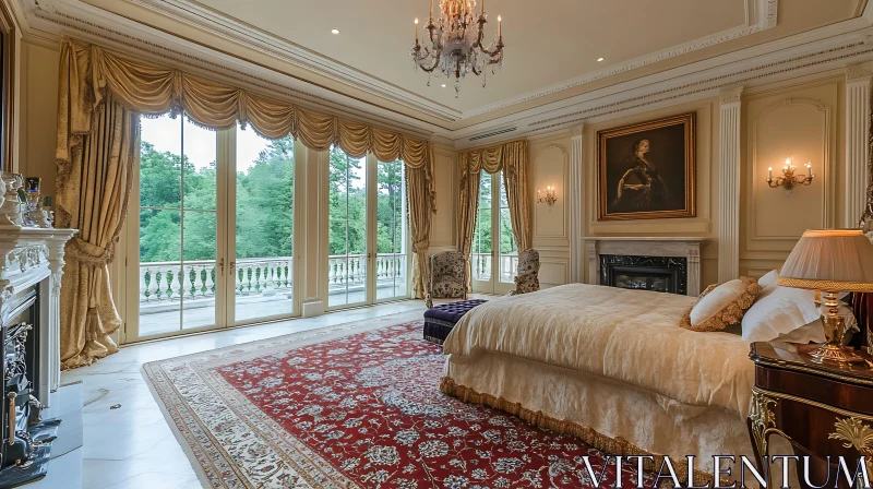 Elegant Bedroom Decor with Garden View