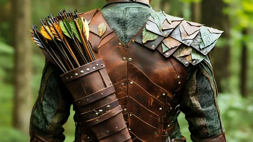 Leather Armored Archer with Arrows