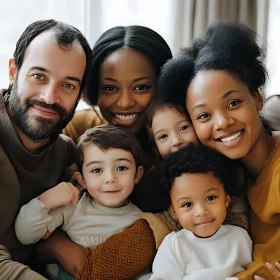 Diverse Family Smiling Together