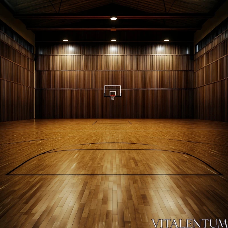 Empty Basketball Arena